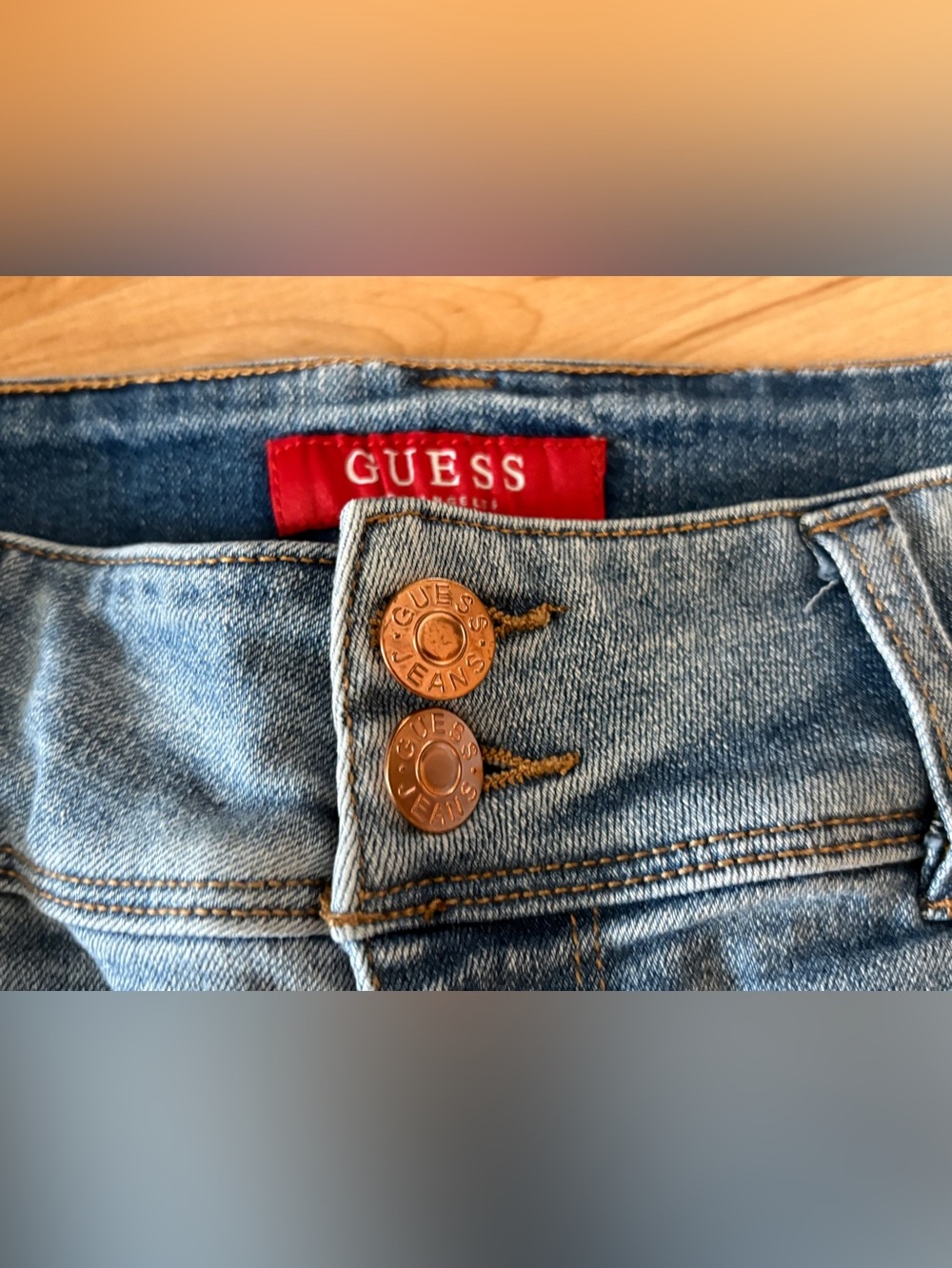 GUESS Light Blue Denim Shorts